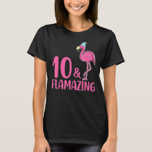 Camiseta 10 anos Flamingo Pu, 10º aniversário, Flamingo Pu,