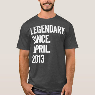 Camiseta 10 anos lendários desde abril de 2013 10.º anivers