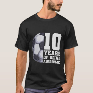 Camiseta 10 Anos Sendo Garotos Incríveis Futebol Infantil 1