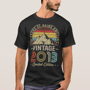 Camiseta 10 anos Vintage 2013 10º aniversário