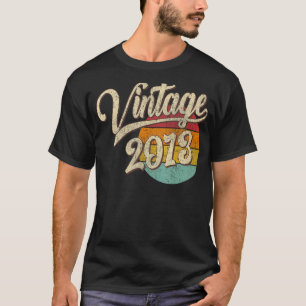Camiseta 10 anos Vintage 2013 10º aniversário