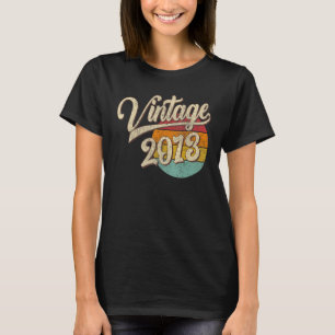 Camiseta 10 anos Vintage 2013 10º aniversário