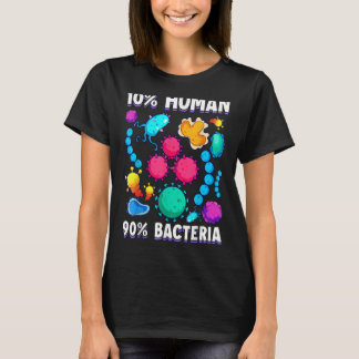 Camiseta 10 Bactérias Humanas 90 Biologia Celular