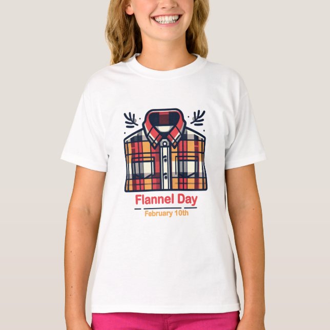 Camiseta 10 de fevereiro - Dia do Flanel (Frente)