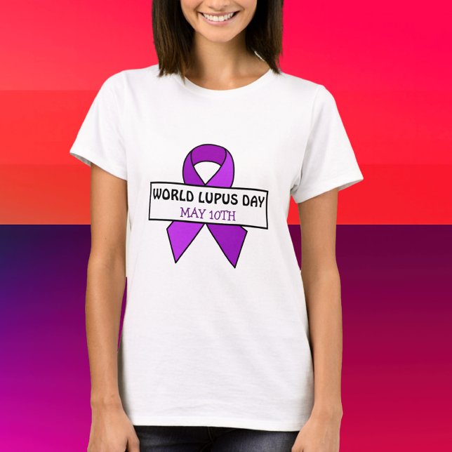 Camiseta 10 de maio é o Dia Mundial do Lupus (Criador carregado)