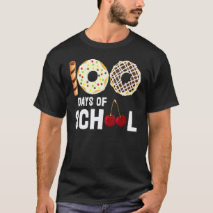Camiseta 10 Dias de Escola Donut Cereja Professor Aluno 10