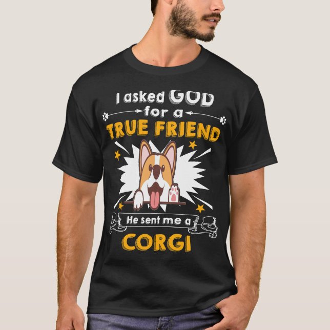 Camiseta 10 Ele Me Enviou Um Corgi (Frente)
