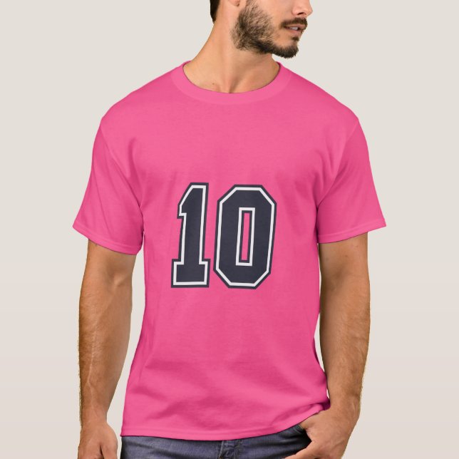 Camiseta 10 Esporte Número Dez (Frente)