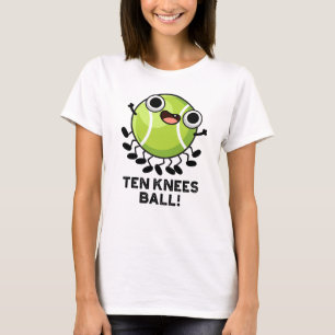 Camiseta 10 Knees Ball Engraçado Tênis Pun