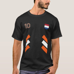 Camiseta 10 Países Baixos Futebol Soccer Bandeira Holandesa