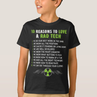 Camiseta 10 RAZÕES PARA AMAR UMA TECNOLOGIA RAD, FELIZ Radi