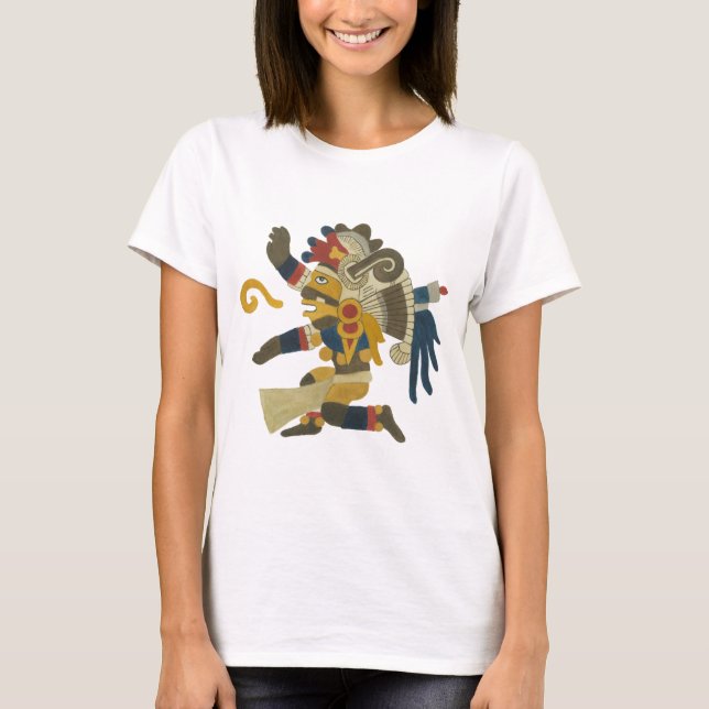 Camiseta 10.Tezcatlipoca - Mayan / Aztec Creator God (Frente)