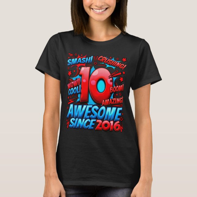 Camiseta 10 Year Old For Boys 10th Birthday Boy 10 Year Old (Frente)