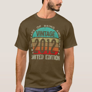 Camiseta 10 Year Old Gifts Vintage 2012 Limited Edition 10t