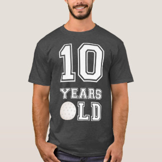 Camiseta 10 Years Old Golf Birthday  Boy 10th Birthday