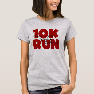Camiseta 10K Executar Vermelho