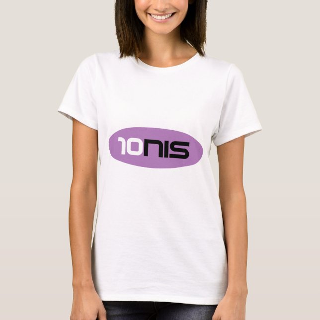 Camiseta 10NIS Marca a shir para mulheres (Frente)