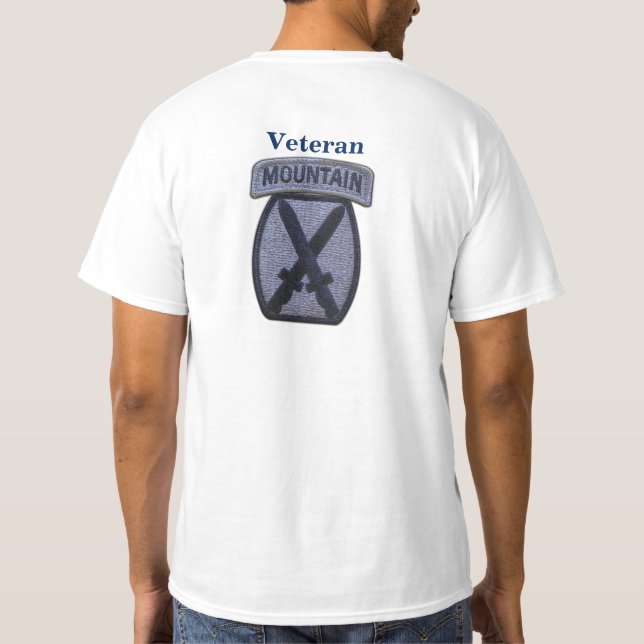 Camiseta 10ns veterinários dos veteranos de Fort Drum da (Verso)