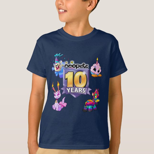 Camiseta 10o Logotipo do aniversário (Frente)