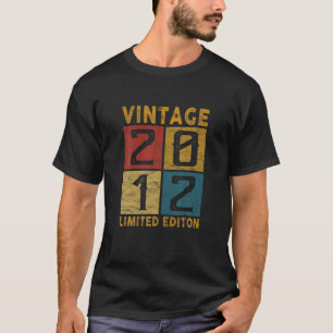 Camiseta 10Th Birthday Vintage 2012 Born In 2012 10 Yrs Old