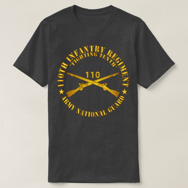 Camiseta 110º Regimento de Infantaria Lutando Décimo Br ARN (Frente do Design)