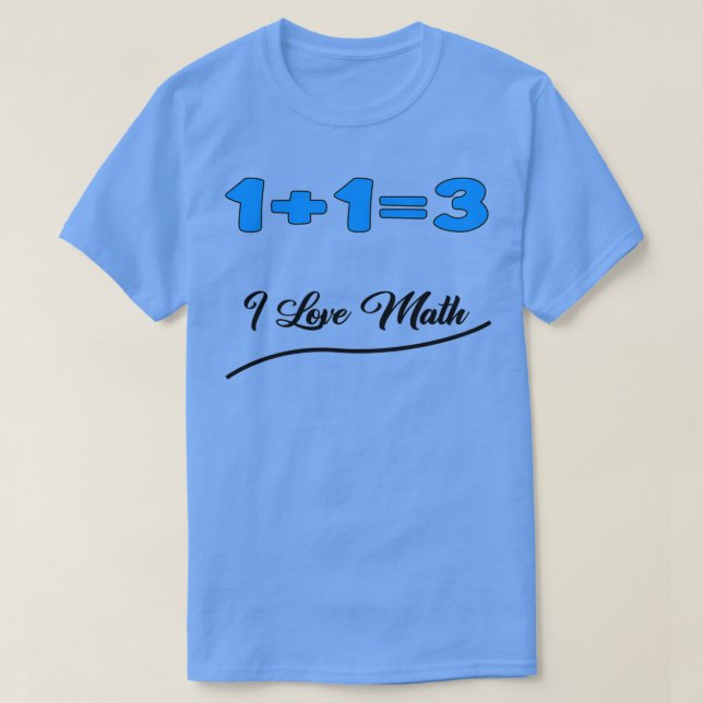 Camiseta 113 eu amo matemática (Frente do Design)