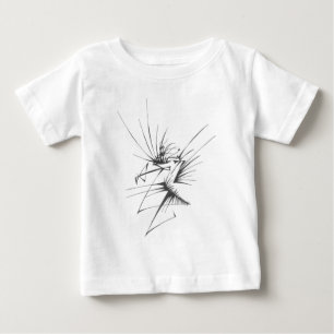 Camiseta 114 Preto Branco Arte Tribal de Tatuagem Abstrata
