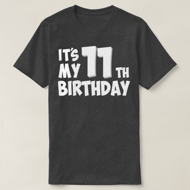 Camiseta 11.º aniversário (Frente do Design)