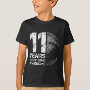 Camiseta 11 11 anos de idade jogador de basquete anos diver