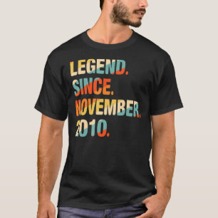 Camiseta 11 Aniversário De 11 Anos Legenda Desde 20 De Nove