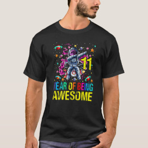 Camiseta 11 Aniversário De Ser Um Astronauta Fantástico 1