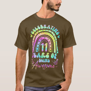 Camiseta 11 Anos De Estar Incrível 11 de Aniversário Garota