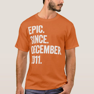 Camiseta 11 anos de idade 11 de dezembro de 2011 Aniversári