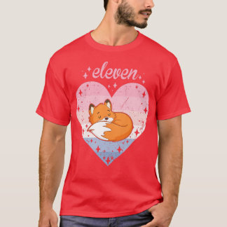 Camiseta 11 anos de idade em gritaria para garota de aniver