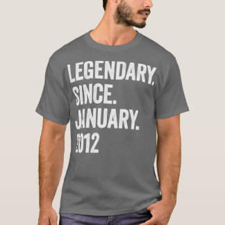 Camiseta 11 anos de lendária desde janeiro de 2012 11 Birth