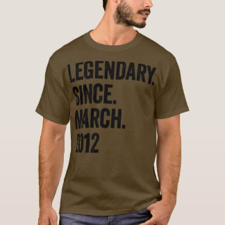 Camiseta 11 anos de lendária desde o aniversário de 11 de m