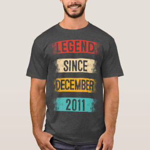 Camiseta 11 anos de rua, Retro Vintage Legend Desde dezembr