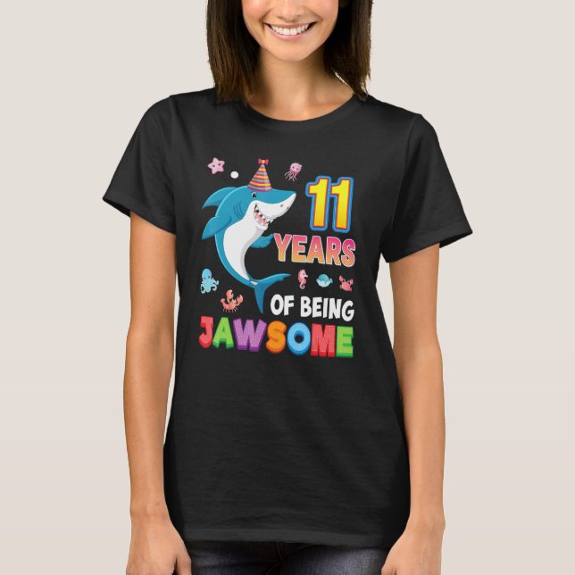 Camiseta 11 Anos De Seres Jawsome Antigo E Espetacular Tuba (Frente)