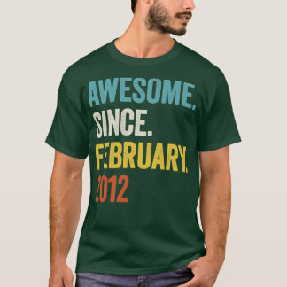 Camiseta 11 Anos Incrível Desde Fevereiro De 2012 11 Aniver