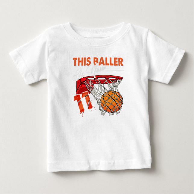 Camiseta 11 Birthday Basball TShirt Engraçado 11 anos (Frente)