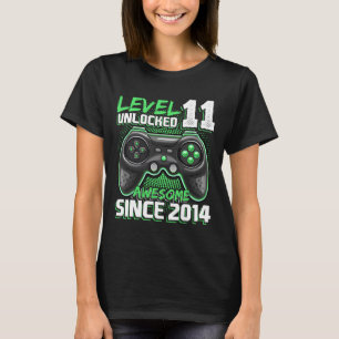Camiseta 11 Birthday Boy Level 11 Gamer 11 Year Video Gam