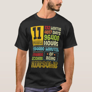 Camiseta 11 Birthday Garoto De 11 Anos Sendo Fantástico Eu 