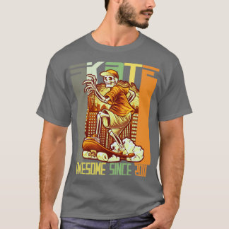 Camiseta 11 Birthday Skateboard Lovers Skater Sin Incrível