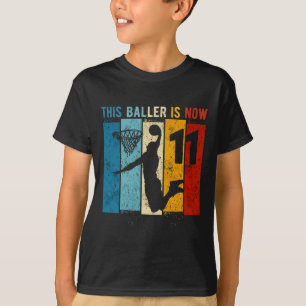 Camiseta 11 de aniversário de 11 anos de Bysketbyll