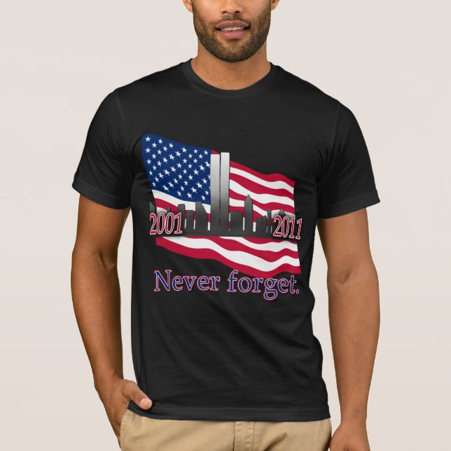 Camiseta 11 de setembro de 10 Tshirt do aniversário do ano (Frente)