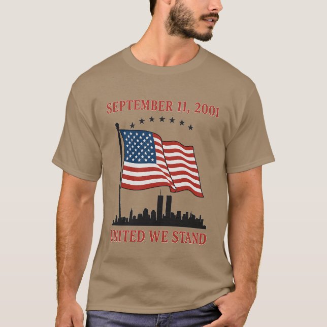 CAMISETA 11 DE SETEMBRO DE 2001 UNIDOS NÓS ESTAMOS (Frente)