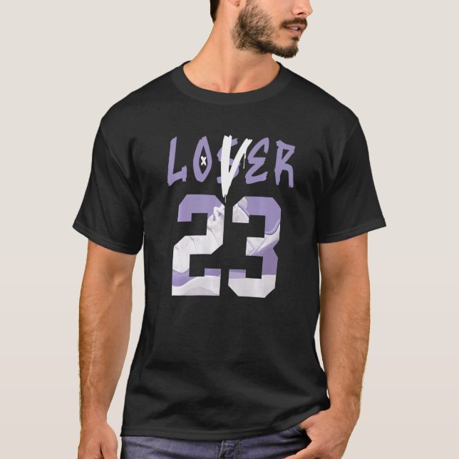 Camiseta 11 Drip De Perdedor De Tee Violeta Baixo Pura, Núm (Frente)