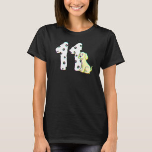 Camiseta 11 Festa de aniversário Bolo Labrador Puppy Dog Pr