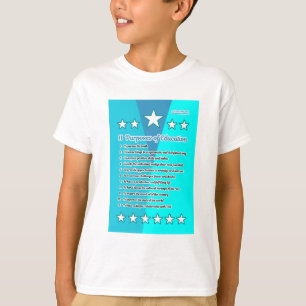 Camiseta 11 Objetivos da educação