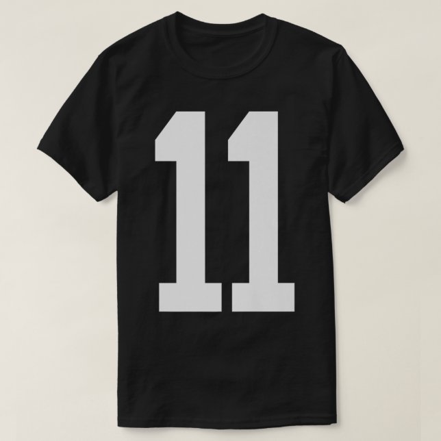 Camiseta 11 White Number 11 Sports Fan Jersey Style Premium (Frente do Design)